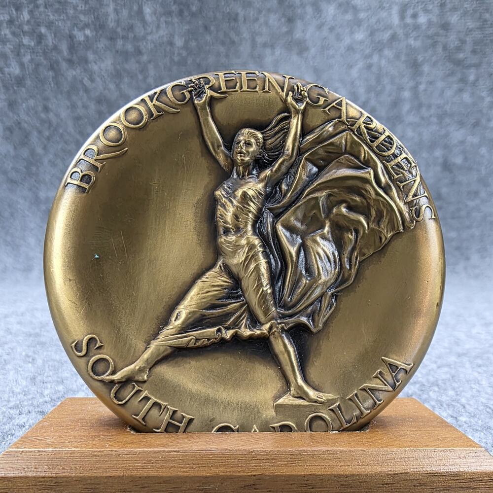 Vintage Brookgreen Gardens South Carolina Bronze Medal Sculpture 1999 Art - Picture 2 of 10